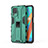 Silicone Matte Finish and Plastic Back Cover Case with Magnetic Stand KC3 for Realme 8 5G