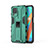 Silicone Matte Finish and Plastic Back Cover Case with Magnetic Stand KC3 for Realme 8s 5G