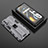 Silicone Matte Finish and Plastic Back Cover Case with Magnetic Stand KC3 for Realme GT 5G