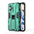 Silicone Matte Finish and Plastic Back Cover Case with Magnetic Stand KC3 for Realme GT Neo 3T 5G