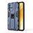 Silicone Matte Finish and Plastic Back Cover Case with Magnetic Stand KC3 for Vivo V23 5G