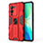 Silicone Matte Finish and Plastic Back Cover Case with Magnetic Stand KC3 for Vivo V25 Pro 5G