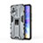 Silicone Matte Finish and Plastic Back Cover Case with Magnetic Stand KC3 for Vivo Y73 (2021)