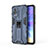 Silicone Matte Finish and Plastic Back Cover Case with Magnetic Stand KC3 for Vivo Y73 (2021)