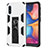 Silicone Matte Finish and Plastic Back Cover Case with Magnetic Stand MQ1 for Samsung Galaxy A10e