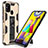 Silicone Matte Finish and Plastic Back Cover Case with Magnetic Stand MQ1 for Samsung Galaxy M31