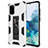 Silicone Matte Finish and Plastic Back Cover Case with Magnetic Stand MQ1 for Samsung Galaxy S20 Plus