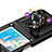 Silicone Matte Finish and Plastic Back Cover Case with Magnetic Stand MQ2 for Samsung Galaxy Z Flip5 5G