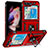 Silicone Matte Finish and Plastic Back Cover Case with Magnetic Stand MQ2 for Samsung Galaxy Z Flip5 5G