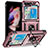 Silicone Matte Finish and Plastic Back Cover Case with Magnetic Stand MQ2 for Samsung Galaxy Z Flip5 5G