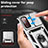 Silicone Matte Finish and Plastic Back Cover Case with Magnetic Stand Q01W for Samsung Galaxy S20 FE 5G