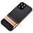 Silicone Matte Finish and Plastic Back Cover Case with Stand A01 for Apple iPhone 11 Pro Max Gold