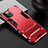 Silicone Matte Finish and Plastic Back Cover Case with Stand A01 for Apple iPhone 14 Pro