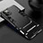 Silicone Matte Finish and Plastic Back Cover Case with Stand A01 for Apple iPhone 14 Pro Black