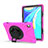 Silicone Matte Finish and Plastic Back Cover Case with Stand A01 for Huawei MediaPad M6 10.8 Hot Pink