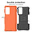 Silicone Matte Finish and Plastic Back Cover Case with Stand A01 for Motorola Moto Edge S Pro 5G