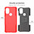 Silicone Matte Finish and Plastic Back Cover Case with Stand A01 for Motorola Moto G Play (2023)