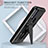 Silicone Matte Finish and Plastic Back Cover Case with Stand A01 for Motorola Moto G Pure