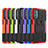 Silicone Matte Finish and Plastic Back Cover Case with Stand A01 for Motorola Moto G31