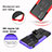 Silicone Matte Finish and Plastic Back Cover Case with Stand A01 for Motorola Moto G71 5G