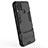 Silicone Matte Finish and Plastic Back Cover Case with Stand A01 for Realme C15