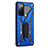 Silicone Matte Finish and Plastic Back Cover Case with Stand A01 for Samsung Galaxy S20 FE 4G