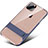 Silicone Matte Finish and Plastic Back Cover Case with Stand A02 for Apple iPhone 11 Pro Max Blue