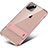 Silicone Matte Finish and Plastic Back Cover Case with Stand A02 for Apple iPhone 11 Pro Rose Gold