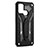 Silicone Matte Finish and Plastic Back Cover Case with Stand A02 for Realme C17 Black