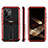 Silicone Matte Finish and Plastic Back Cover Case with Stand A02 for Samsung Galaxy S24 Ultra 5G