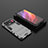 Silicone Matte Finish and Plastic Back Cover Case with Stand A02 for Xiaomi Mi 11 Ultra 5G Silver