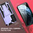 Silicone Matte Finish and Plastic Back Cover Case with Stand A03 for Samsung Galaxy S22 Plus 5G