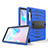 Silicone Matte Finish and Plastic Back Cover Case with Stand A03 for Samsung Galaxy Tab S6 10.5 SM-T860