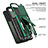 Silicone Matte Finish and Plastic Back Cover Case with Stand A04 for Samsung Galaxy S21 Plus 5G