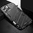 Silicone Matte Finish and Plastic Back Cover Case with Stand A05 for Apple iPhone 13 Pro