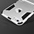 Silicone Matte Finish and Plastic Back Cover Case with Stand for Apple iPhone 6S