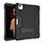 Silicone Matte Finish and Plastic Back Cover Case with Stand for Apple New iPad Air 10.9 (2020)