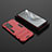 Silicone Matte Finish and Plastic Back Cover Case with Stand for Huawei Honor V40 5G