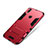 Silicone Matte Finish and Plastic Back Cover Case with Stand for Huawei Nova 3i Red