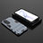 Silicone Matte Finish and Plastic Back Cover Case with Stand for Huawei P50 Pro