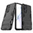 Silicone Matte Finish and Plastic Back Cover Case with Stand for Huawei P50 Pro