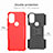 Silicone Matte Finish and Plastic Back Cover Case with Stand for Motorola Moto G71 5G