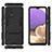 Silicone Matte Finish and Plastic Back Cover Case with Stand for Samsung Galaxy A32 5G