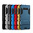 Silicone Matte Finish and Plastic Back Cover Case with Stand for Samsung Galaxy Note 8