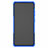 Silicone Matte Finish and Plastic Back Cover Case with Stand for Samsung Galaxy S20 FE 2022 5G