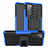 Silicone Matte Finish and Plastic Back Cover Case with Stand for Samsung Galaxy S20 FE 2022 5G