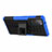 Silicone Matte Finish and Plastic Back Cover Case with Stand for Samsung Galaxy S20 FE 4G