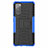 Silicone Matte Finish and Plastic Back Cover Case with Stand for Samsung Galaxy S20 FE 5G