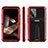 Silicone Matte Finish and Plastic Back Cover Case with Stand for Samsung Galaxy S24 5G