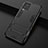 Silicone Matte Finish and Plastic Back Cover Case with Stand for Vivo iQOO 7 5G